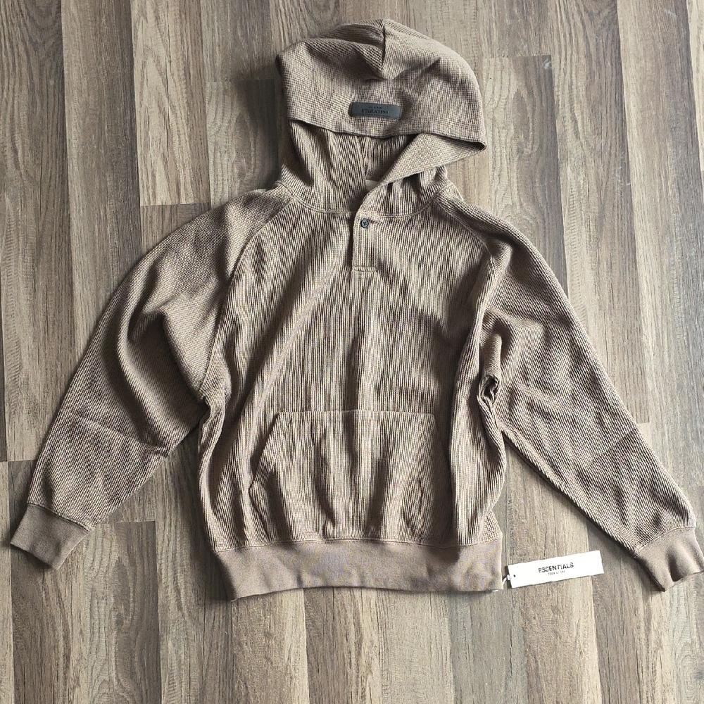 Fear of God Brown Hooded Sweater